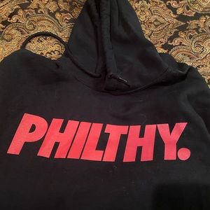 Distressed Hoodie Sweatshirt